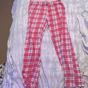 Pink and white pants